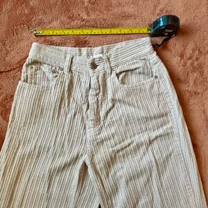 BDG Cream Corduroy Straight Leg Pants